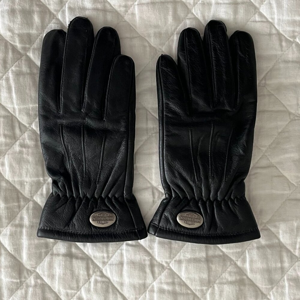 Women's Harley Davidson Black Leather Gloves Size XS